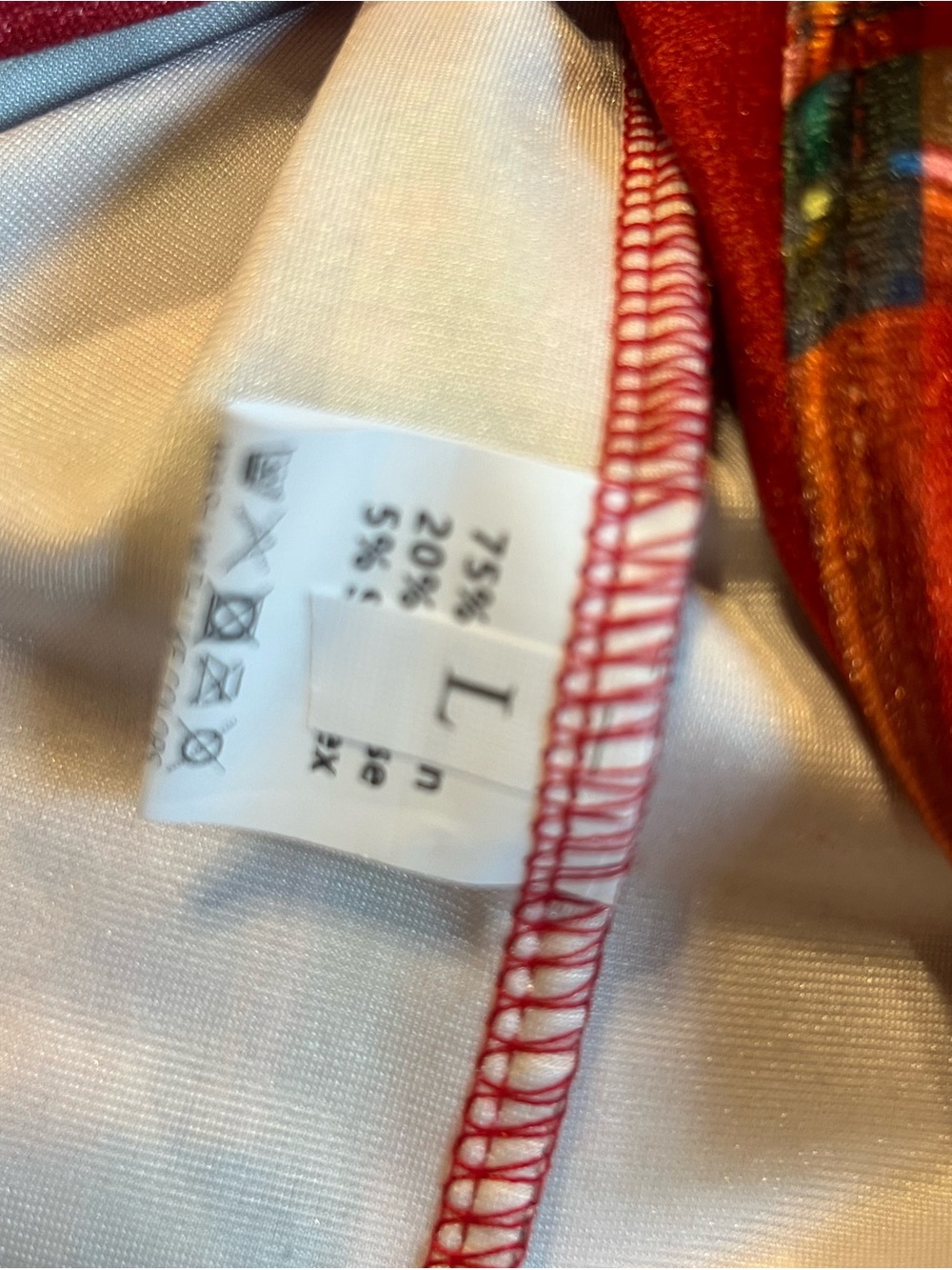 Red Plaid Ruffle-Trim Button Front Blouse - Picture 3 of 3